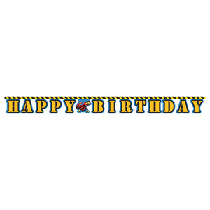 באנר Happy Birthday עם טרקטור