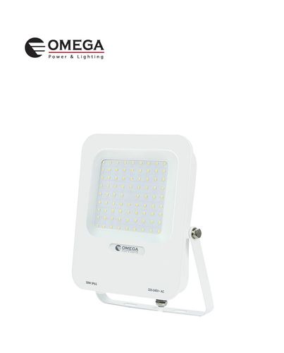 פנס הצפה מעוצב SMD 50W אור קר לבן OMEGA STRIKE