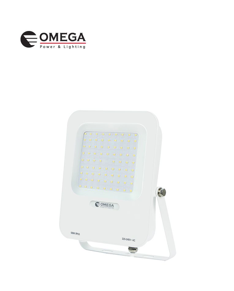 פנס הצפה מעוצב SMD 50W אור קר לבן OMEGA STRIKE
