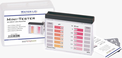 ערכת בדיקה מבחנות כלור ו PH מבית WATER-I.D גרמניה