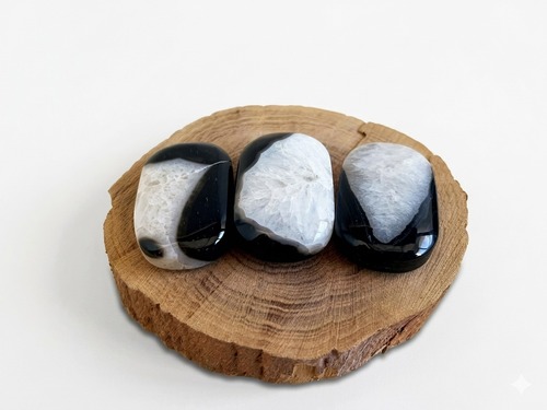 פאלם אגת שחורה BLACK AGATE PALM