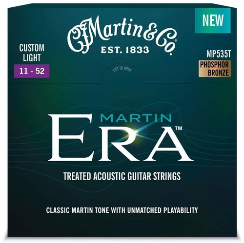 סט מיתרים 0.11 לאקוסטית MARTIN MP535T Martin Era™ Treated