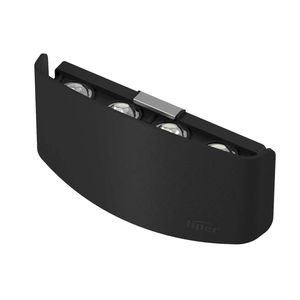 צמוד קיר לד 8W אפ-דאון CCT שחור Liper Hunter