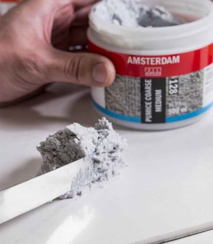 משחת עיצוב חולית גסה במיוחד AMSTERDAM 128 (500 מ