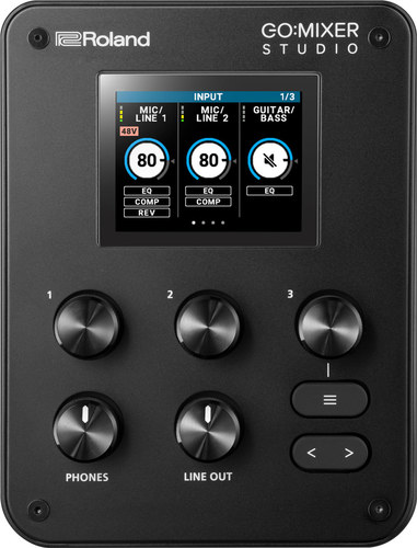 זווית נוספת roland go:mixer studio audio mixer/interface