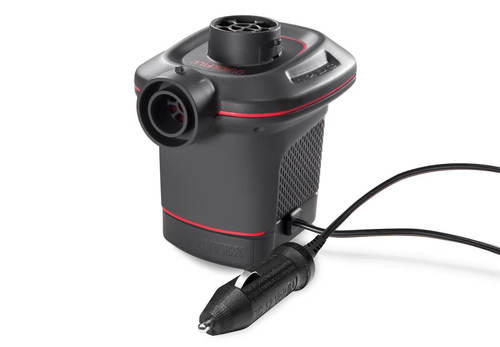 משאבת אוויר חשמלית לרכב ולבית 12V AC/DC – כולל 3 פיות