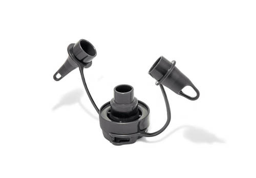 משאבת אוויר חשמלית לרכב ולבית 12V AC/DC – כולל 3 פיות