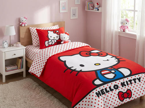 מצעי ילדים 100% כותנה – HELLO KITTY RETRO