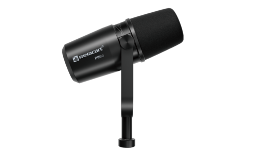 מיקרופון דינמי לפודקאסטים ושדרים כולל  Relacart PM-3 ,preamp