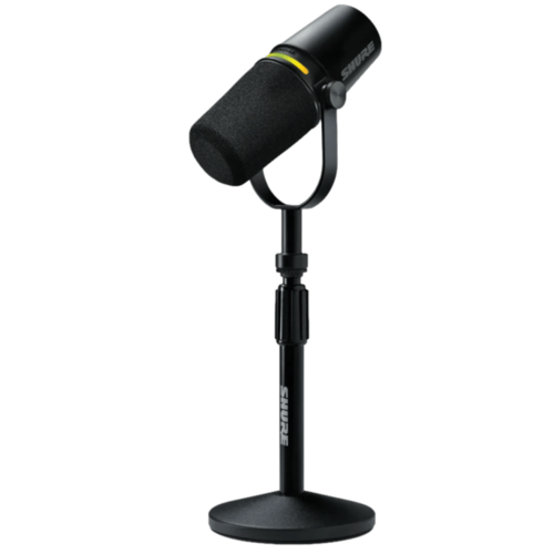 XLR/USB SPEECH MICROPHONE, BLACK +STAND