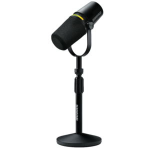 XLR/USB SPEECH MICROPHONE, BLACK +STAND