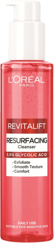 Loreal Revitalift Resurfacing Cleanser 150ML לוריאל רוויטליפט ג'ל ניקוי חומצה גליקולית