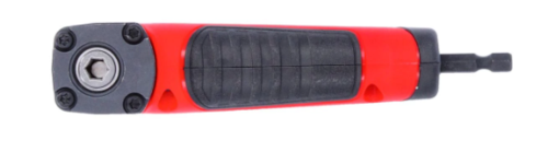 זוויתן 90 מעלות לאימפקט + 10 ביטים MILWAUKEE 