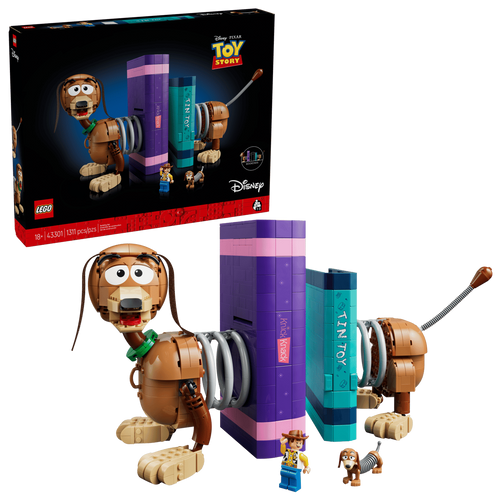 לגו  - תומך ספרים עם הכלב סלינקי - LEGO 43301