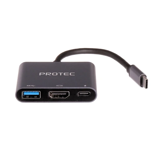 רכזת Protec HDMI USB3 USB-C PD DM-117