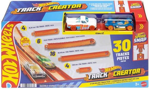 מארז מסלולים Track Creator Deluxe באורך 7.6 מטר ו 2 מכוניות