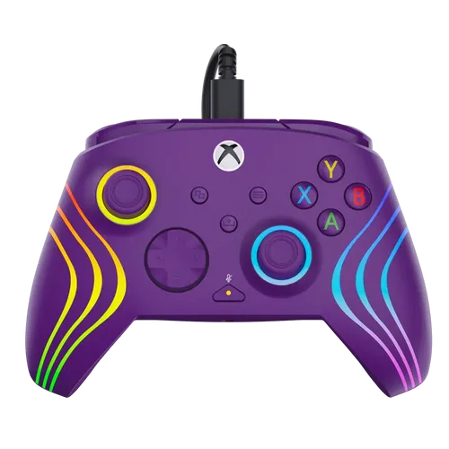 בקר חוטי לגיימינג Turtle Beach Afterglow Wave תאורת RGB – תואם Xbox ו‑PC סגול