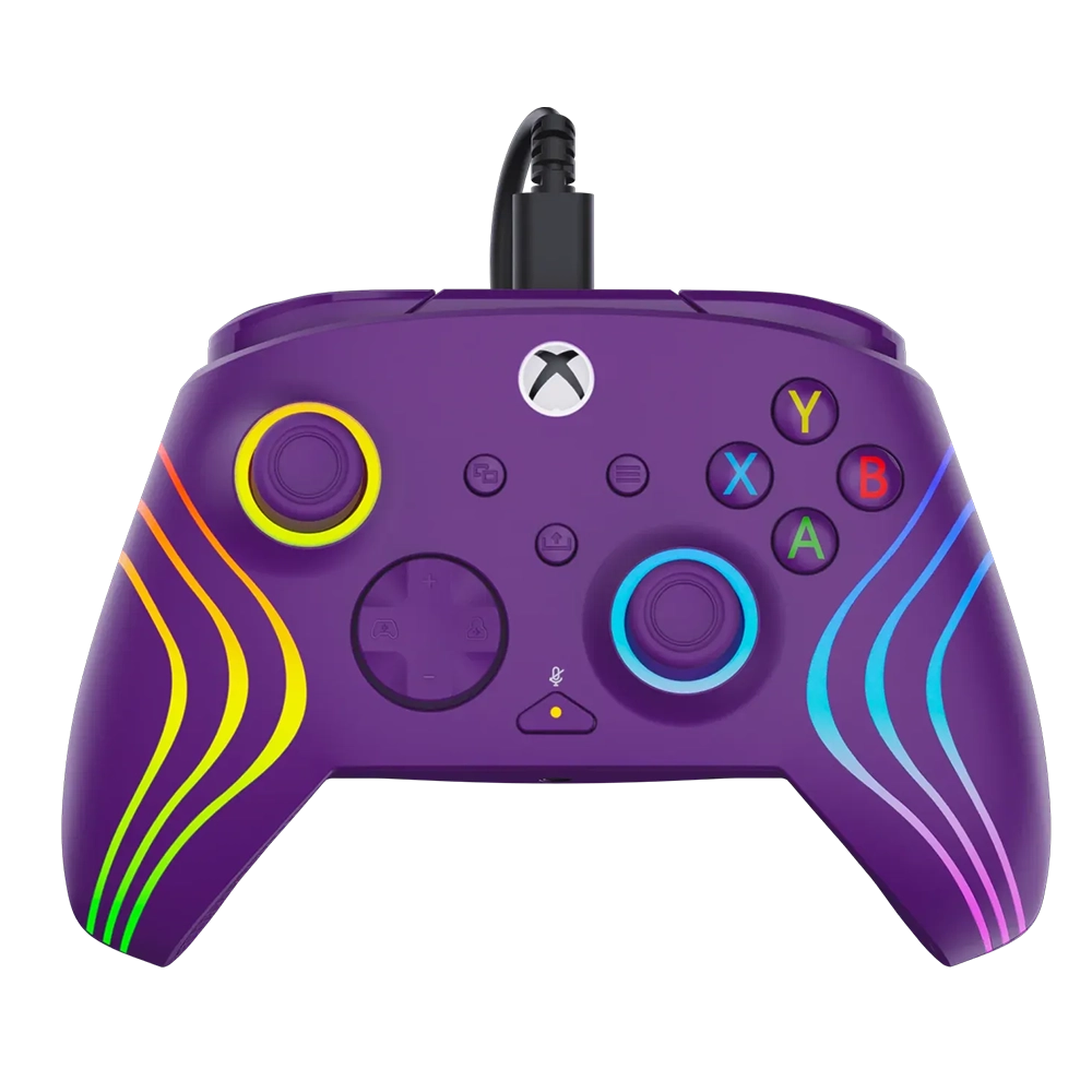 בקר חוטי לגיימינג Turtle Beach Afterglow Wave תאורת RGB – תואם Xbox ו‑PC סגול