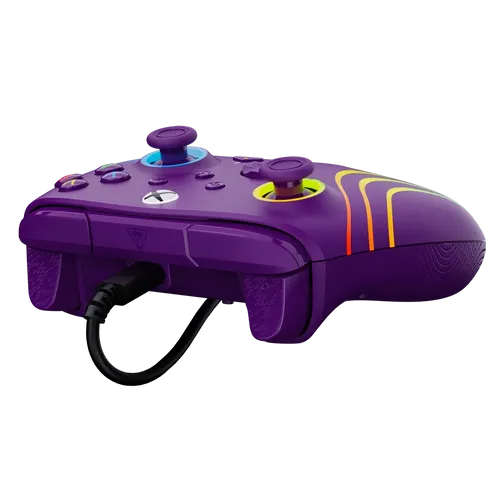 בקר חוטי לגיימינג Turtle Beach Afterglow Wave תאורת RGB – תואם Xbox ו‑PC סגול
