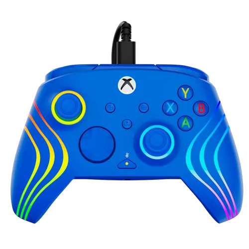 בקר חוטי לגיימינג Turtle Beach Afterglow Wave תאורת RGB – תואם Xbox ו‑PC כחול