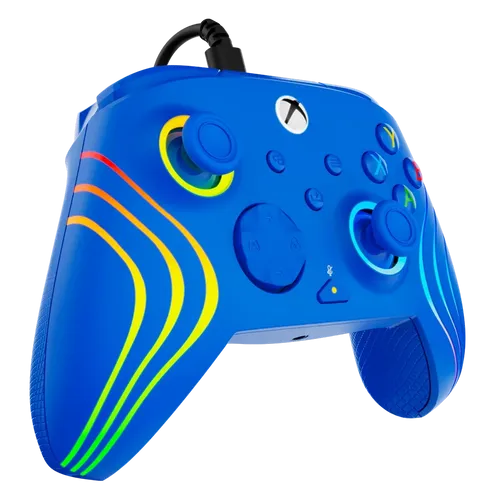 בקר חוטי לגיימינג Turtle Beach Afterglow Wave תאורת RGB – תואם Xbox ו‑PC כחול
