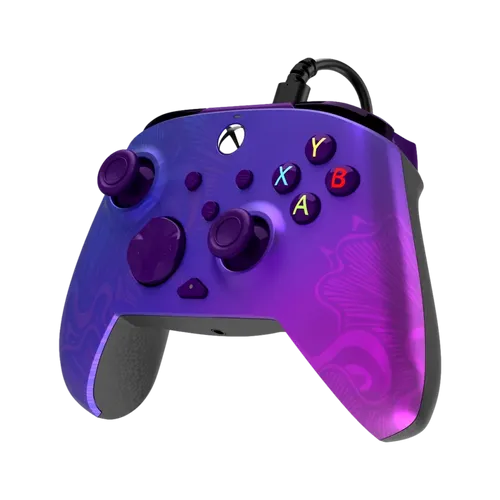 בקר גיימינג חוטי דגם PDP Rematch™ Glow Advanced Wired בצבע סגול מבית Turtle Beach