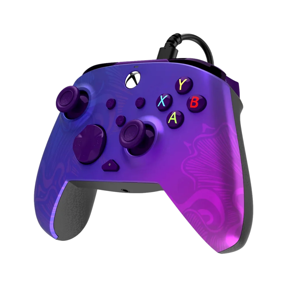 בקר גיימינג חוטי דגם PDP Rematch™ Glow Advanced Wired בצבע סגול מבית Turtle Beach