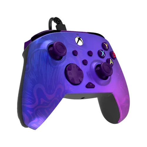 בקר גיימינג חוטי דגם PDP Rematch™ Glow Advanced Wired בצבע סגול מבית Turtle Beach