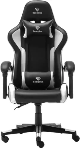 מושב כיסא גיימינג SCORPIUS LIFE   לבן