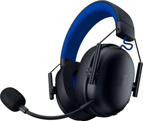 רייזר - Razer אוזניות גיימינג אלחוטיות Blackshark V3 X HyperSpeed Playstation - שחור