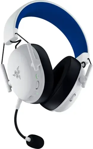 רייזר - Razer אוזניות גיימינג אלחוטיות Blackshark V3 X HyperSpeed Playstation - לבן