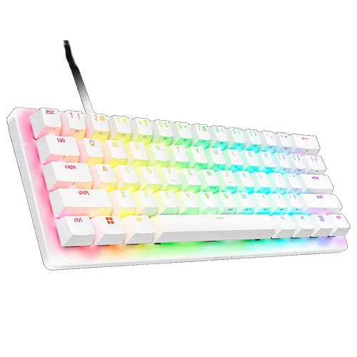מקלדת גיימרים מכנית Razer Huntsman V3 Pro Mini  לבן 