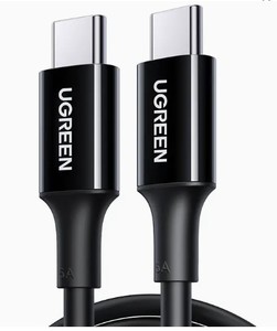 כבל סנכרון וטעינה איכותי USB-C ל USB-C תומך עד 100W באורך 2 מטר UGREEN