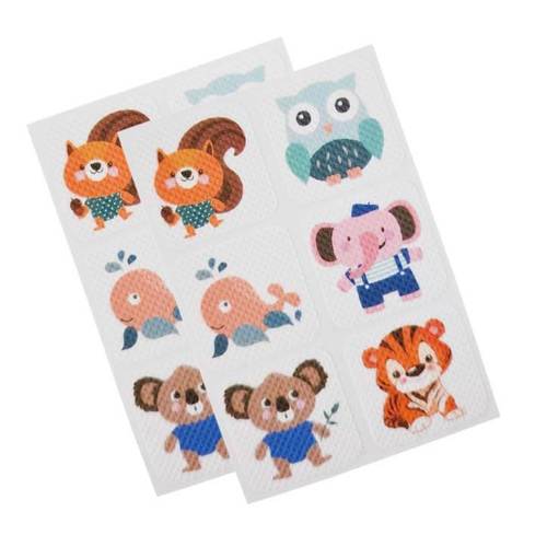 סט 12 מדבקות ציטרונלה לילדים להרחקת יתושים - דגם A
