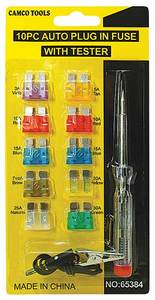 Auto Plug-In Fuses with Tester