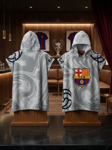 מגבת פונצ'ו איכותית לבנים מבית Barcelona - מידה אחת (One Size) - מקורי