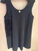 Maxi top with crochet detail - BLACK