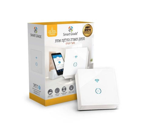מפסק תאורה חכם יחיד על הטיח - דילאור