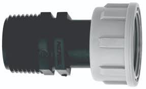 מחבר גינה 1 צול ישר ארוך ח.פ PVC