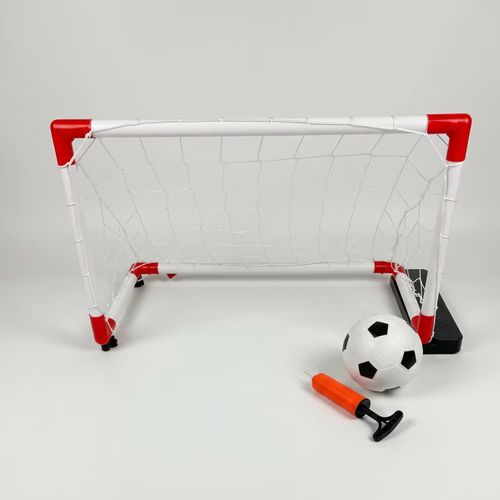 שער כדורגל אלקטרוני לילדים Moving Soccer באריזה עם כדור ומשאבה