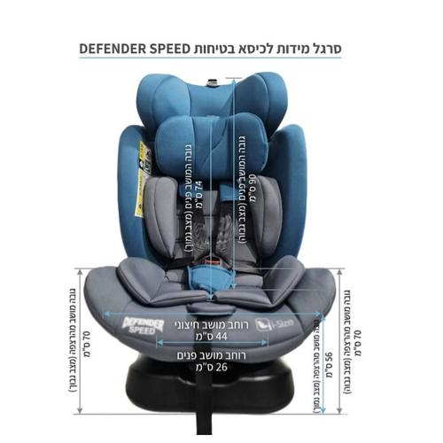 כיסא בטיחות דו כיווני Defender Speed –  i-Size מגיל לידה עד 12 שנים