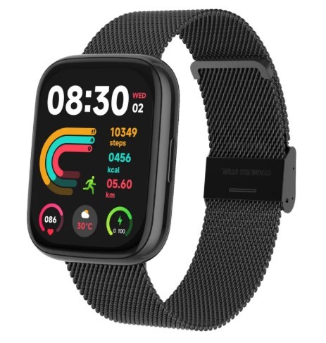 שעון חכם צבע שחור FitPro S4