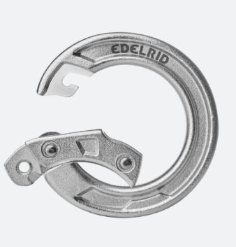 CUPID STEEL - טבעת פלדה עגולה עם פתיחה מהירה מבית EDELRID