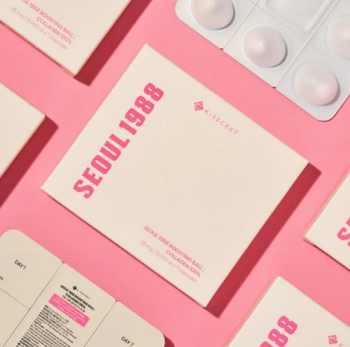 קפסולה קולגן K-Secret Seoul 1988 Boosting Ball Collagen 35mg