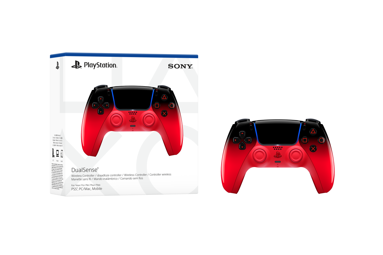 שלט אלחוטי Playstation DualSense Wireless For PS5 Techno Red 
