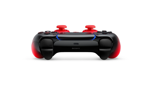 שלט PS5 DualSense Techno Red מקורי Sony מבט אחורי עליון עם טריגרים אדפטיביים
