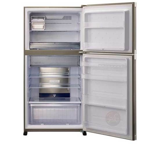 מקרר מקפיא עליון 556 ליטר Sharp SJ-4655BK זכוכית שחורה שארפ