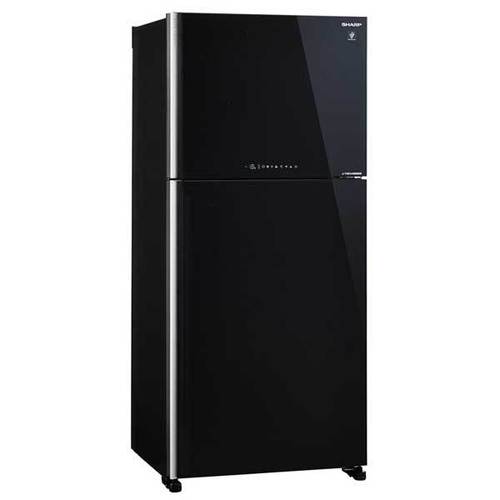 מקרר מקפיא עליון 556 ליטר Sharp SJ-4655BK זכוכית שחורה שארפ