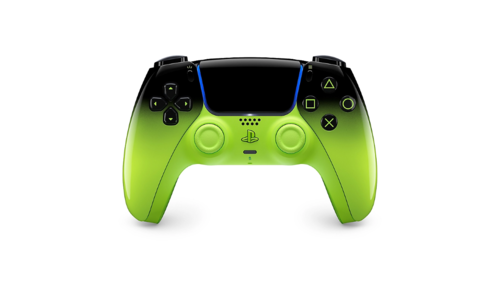 שלט PS5 מקורי DualSense Remix Green בקר אלחוטי Sony מבט קדמי