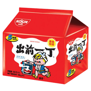 NISSIN - ערכה להכנת תבשיל אטריות בטעם שמן שומשום (100 גרם * 5 יחידות )